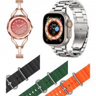 Coffret Montre Connectée TK600 + 7 Ceintures + Stylo