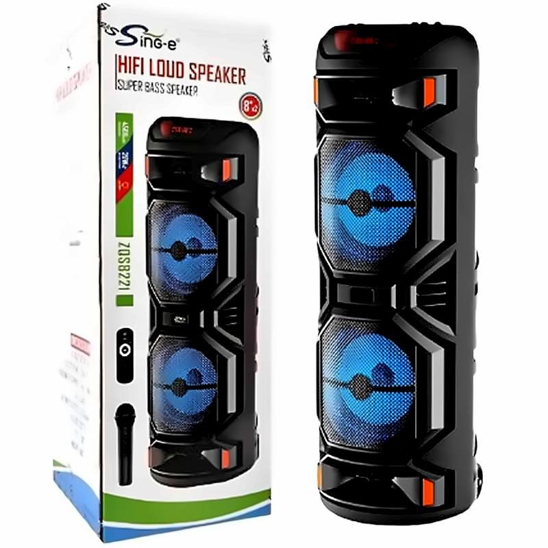 Haut Parleur Bluetooth ZQS 8221 40W Avec Micro Noir