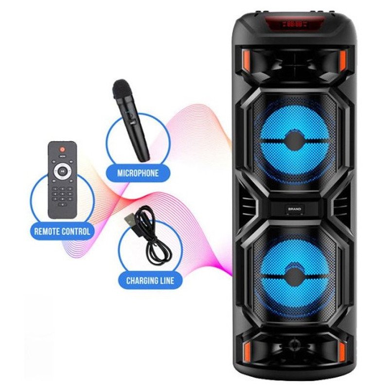 Haut Parleur Bluetooth ZQS 8221 40W Avec Micro Noir